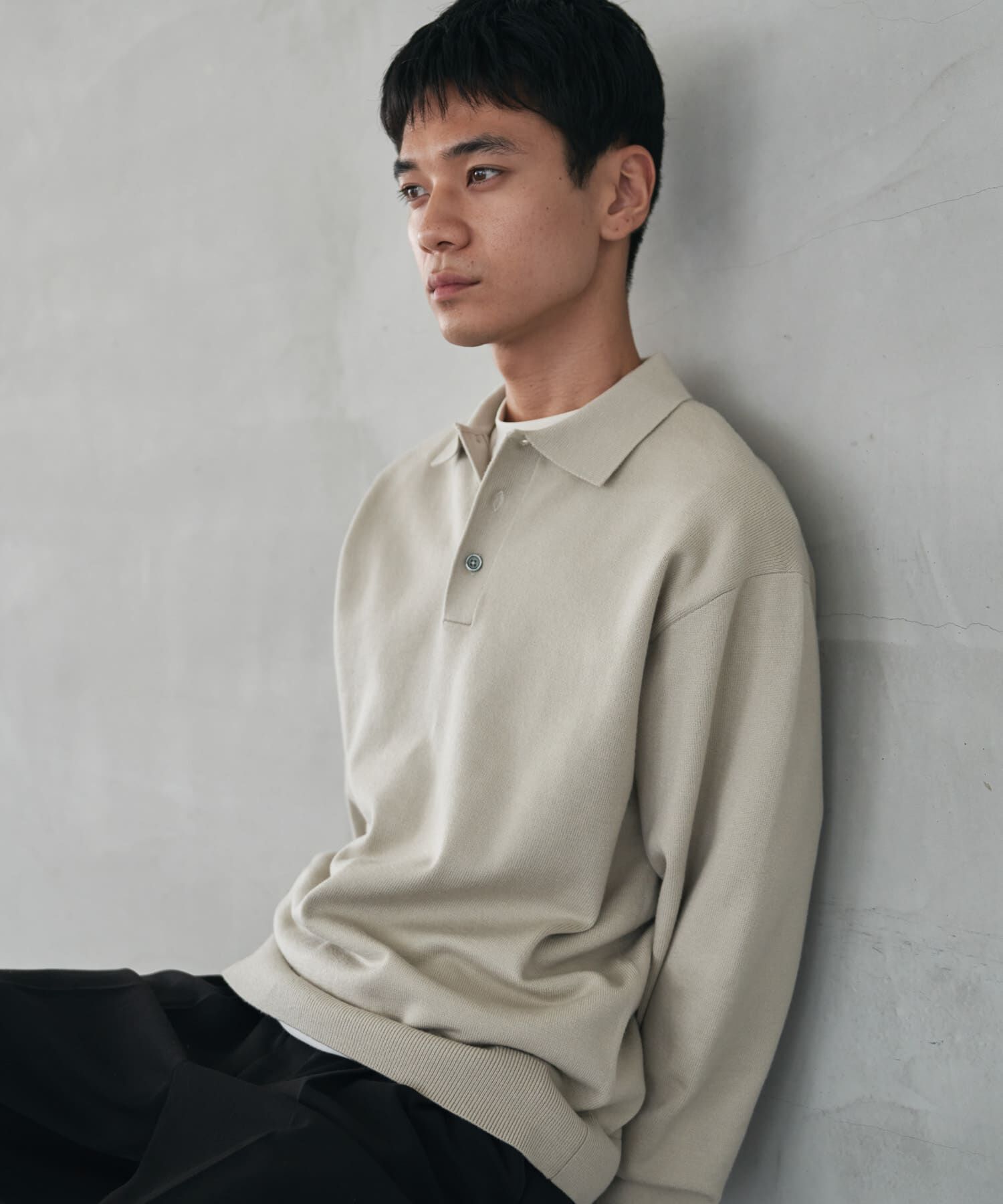 URBAN RESEARCH DOORS「『XLサイズ/WEB限定/仁村紗和さん着用』『UR TECH 200日ニット』 ポロシャツ」|ポロシャツ|