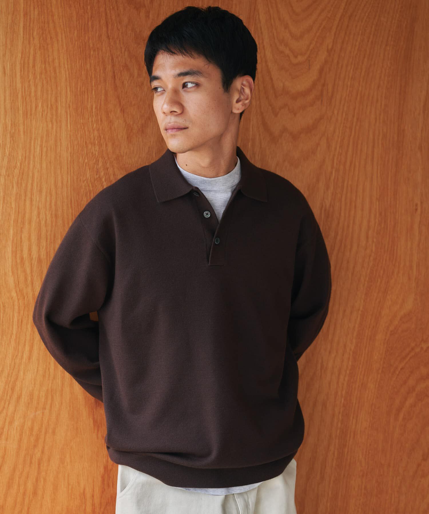 URBAN RESEARCH DOORS「『XLサイズ/WEB限定/仁村紗和さん着用』『UR TECH 200日ニット』 ポロシャツ」|ポロシャツ|