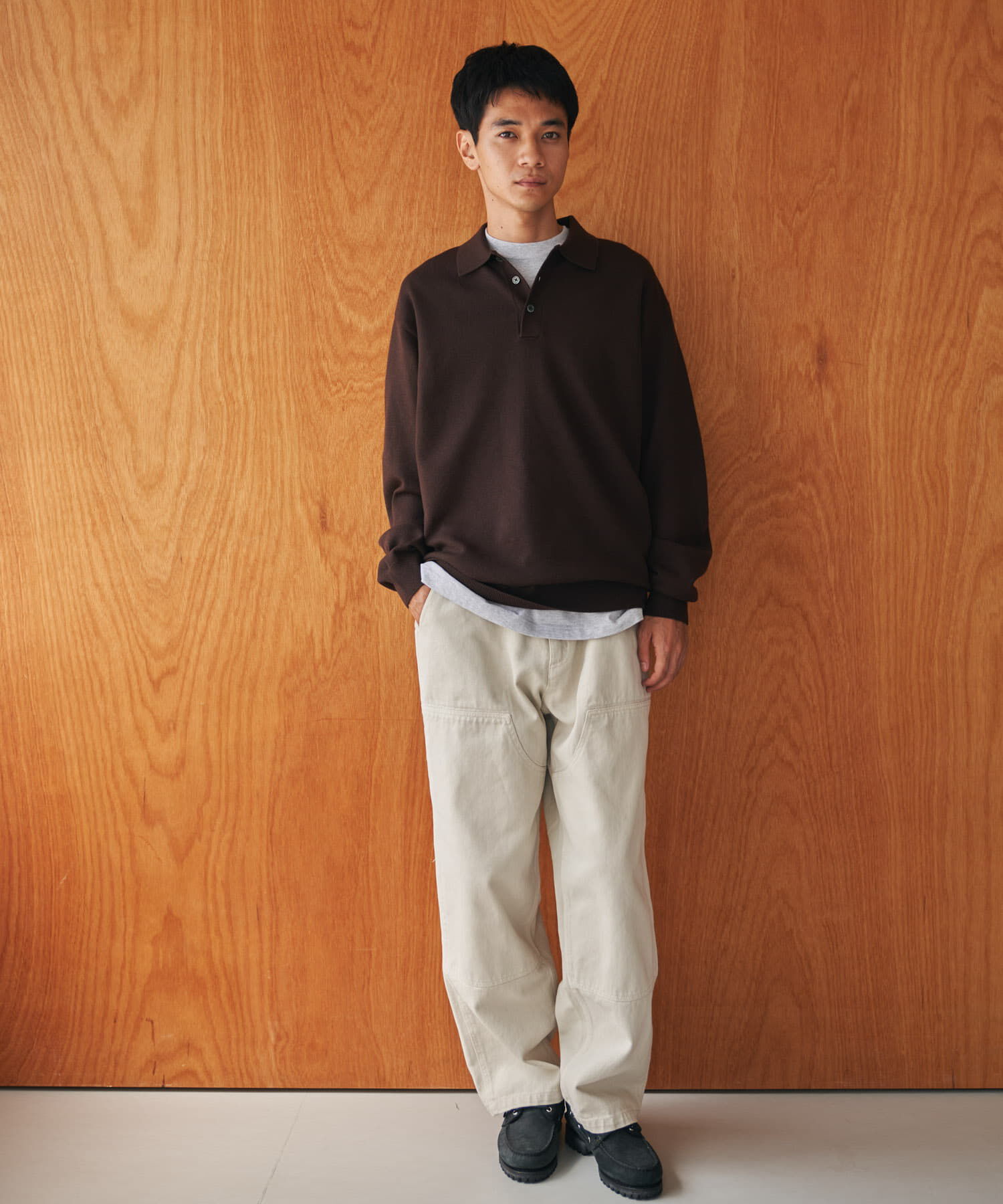 URBAN RESEARCH DOORS「『XLサイズ/WEB限定/仁村紗和さん着用』『UR TECH 200日ニット』 ポロシャツ」|ポロシャツ|