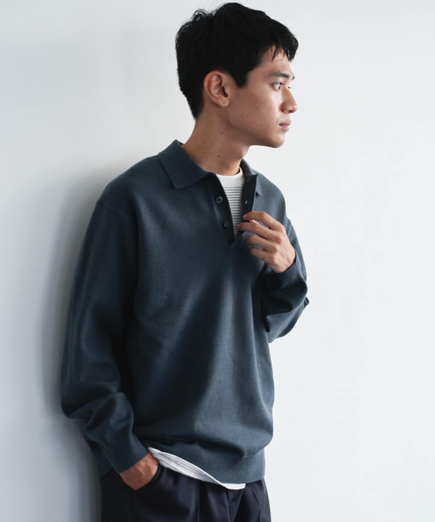 URBAN RESEARCH DOORS「『XLサイズ/WEB限定/仁村紗和さん着用』『UR TECH 200日ニット』 ポロシャツ」|ポロシャツ|