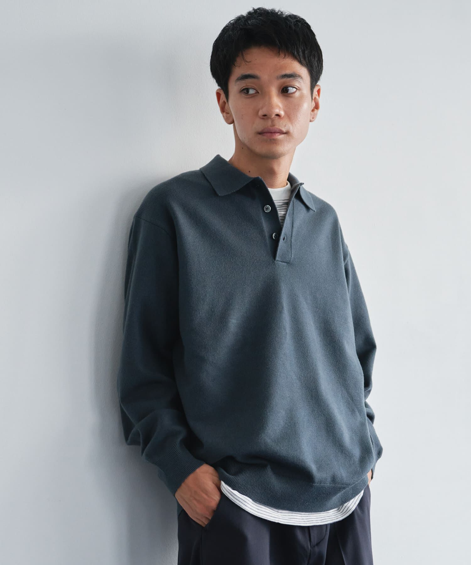 URBAN RESEARCH DOORS「『XLサイズ/WEB限定/仁村紗和さん着用』『UR TECH 200日ニット』 ポロシャツ」|ポロシャツ|