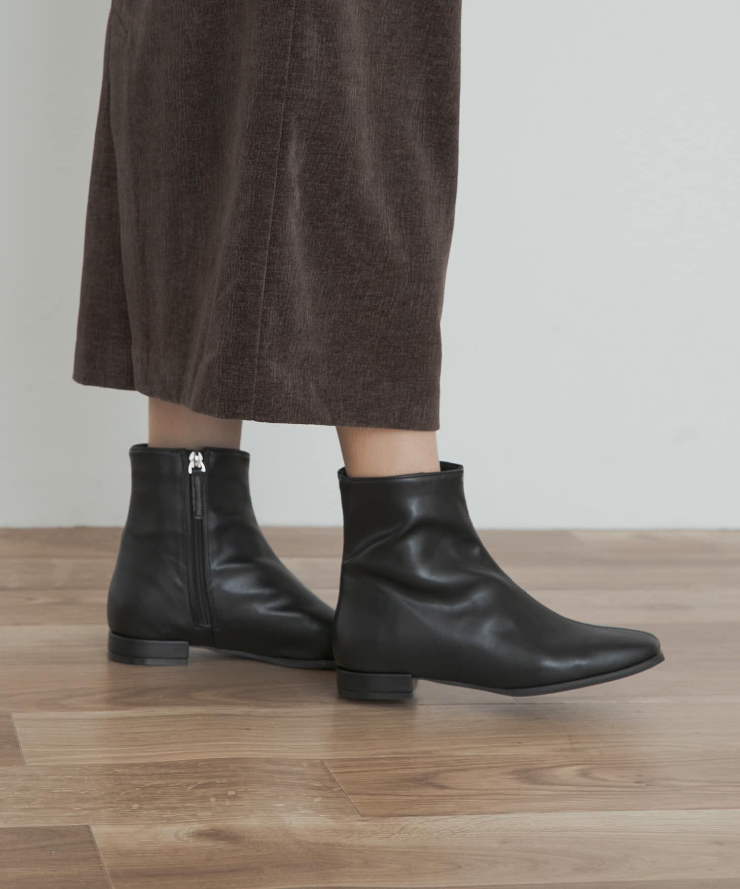 URBAN RESEARCH DOORS「スタイルアップブーツ」|ショートブーツ|ブラック