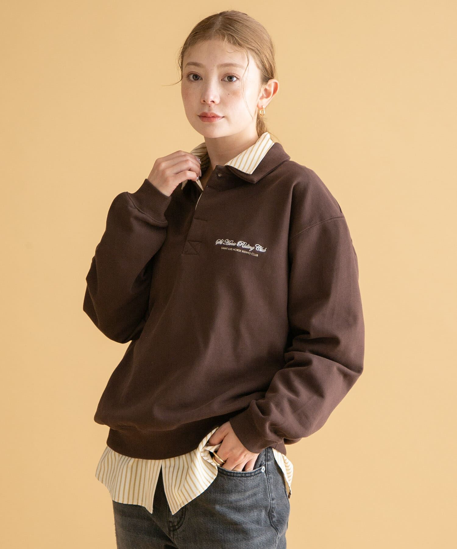 Sonny Label 「GEM SPORTSWEAR　スウェットポロシャツ」|スウェット・ジャージ|