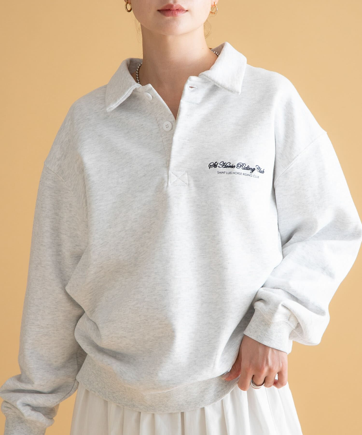 Sonny Label 「GEM SPORTSWEAR　スウェットポロシャツ」|スウェット・ジャージ|