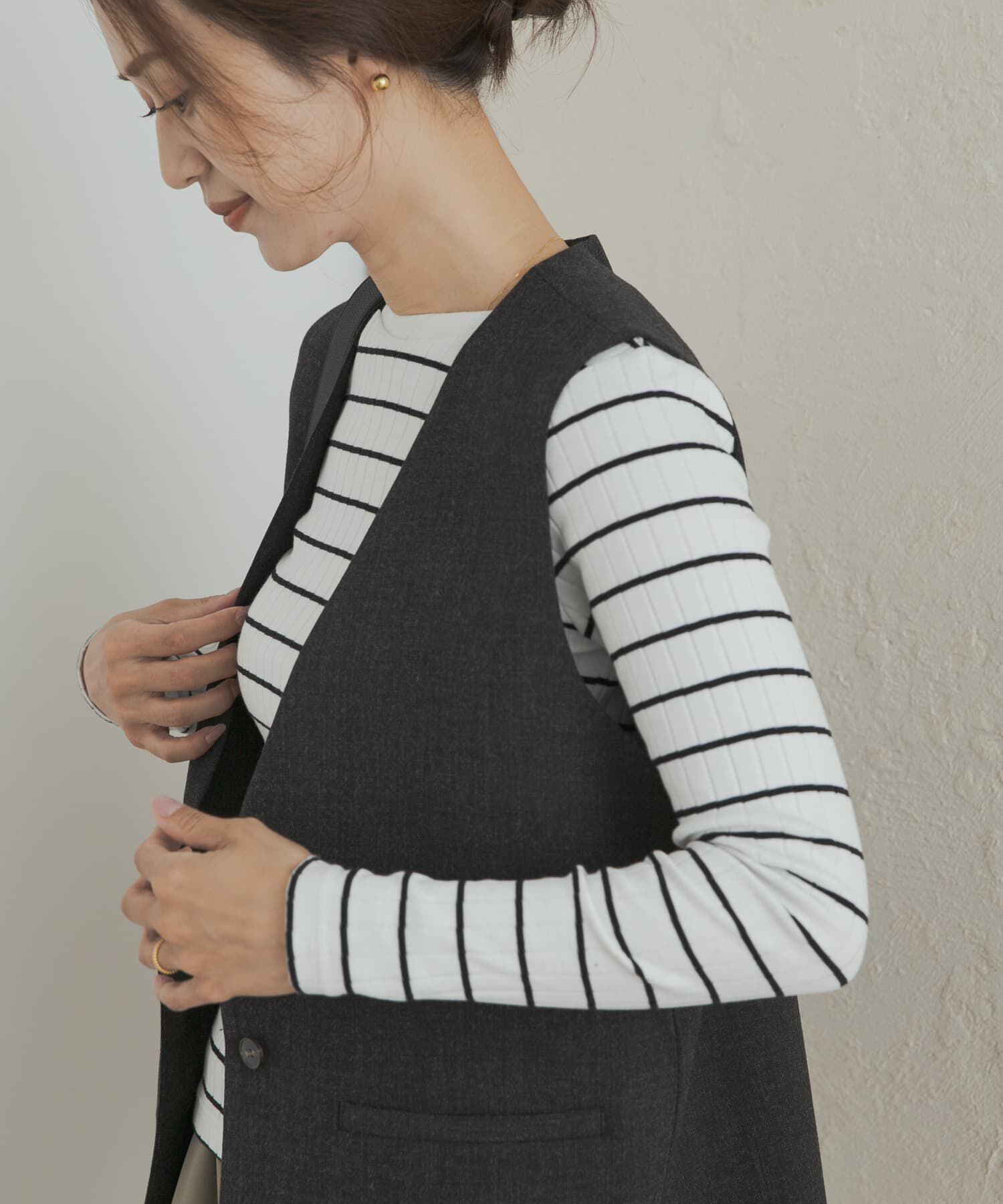 URBAN RESEARCH DOORS「針抜き長袖カットソー」|Tシャツ・カットソー|