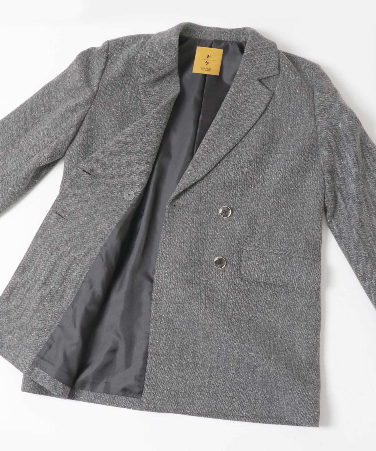 URBAN RESEARCH ROSSO「F by ROSSO　ヘリンボンネップツイードジャケット」|その他|