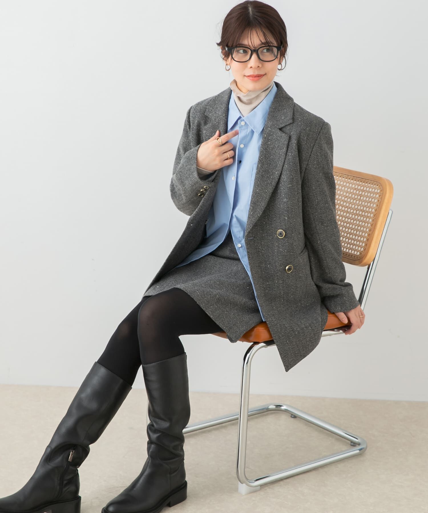 URBAN RESEARCH ROSSO「F by ROSSO　ヘリンボンネップツイードジャケット」|その他|