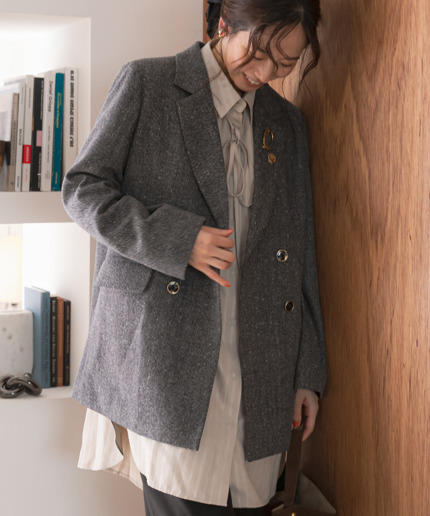 URBAN RESEARCH ROSSO「F by ROSSO　ヘリンボンネップツイードジャケット」|その他|