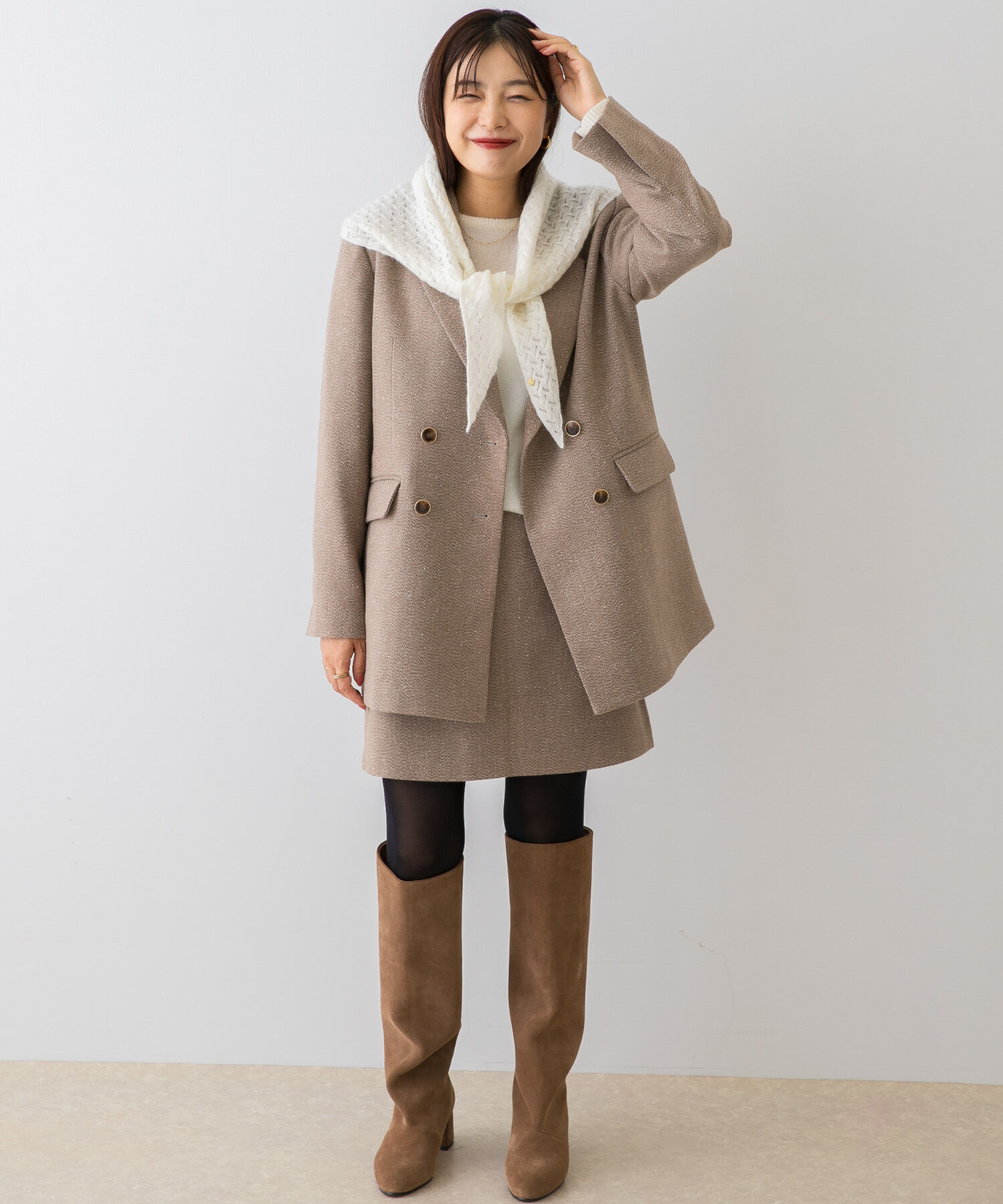 URBAN RESEARCH ROSSO「F by ROSSO　ヘリンボンネップツイードジャケット」|その他|