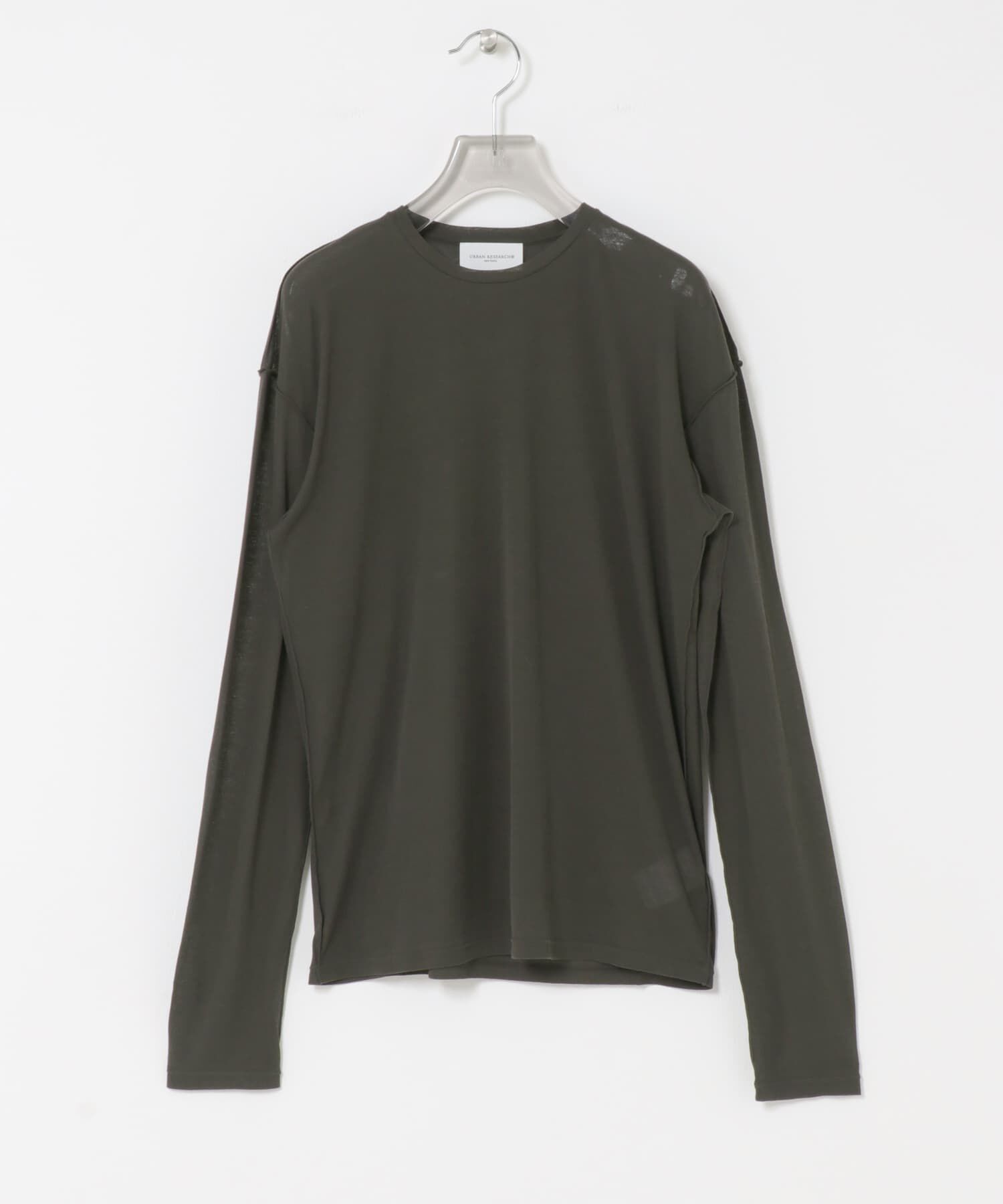 URBAN RESEARCH「new basic　OUT SEAM SHEER TOPS」|Tシャツ・カットソー|チャコールグレー