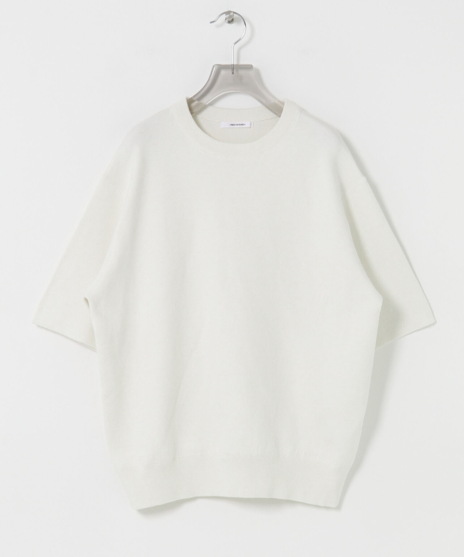 URBAN RESEARCH「コットンカシミヤハーフスリーブニット」|ニット・セーター|