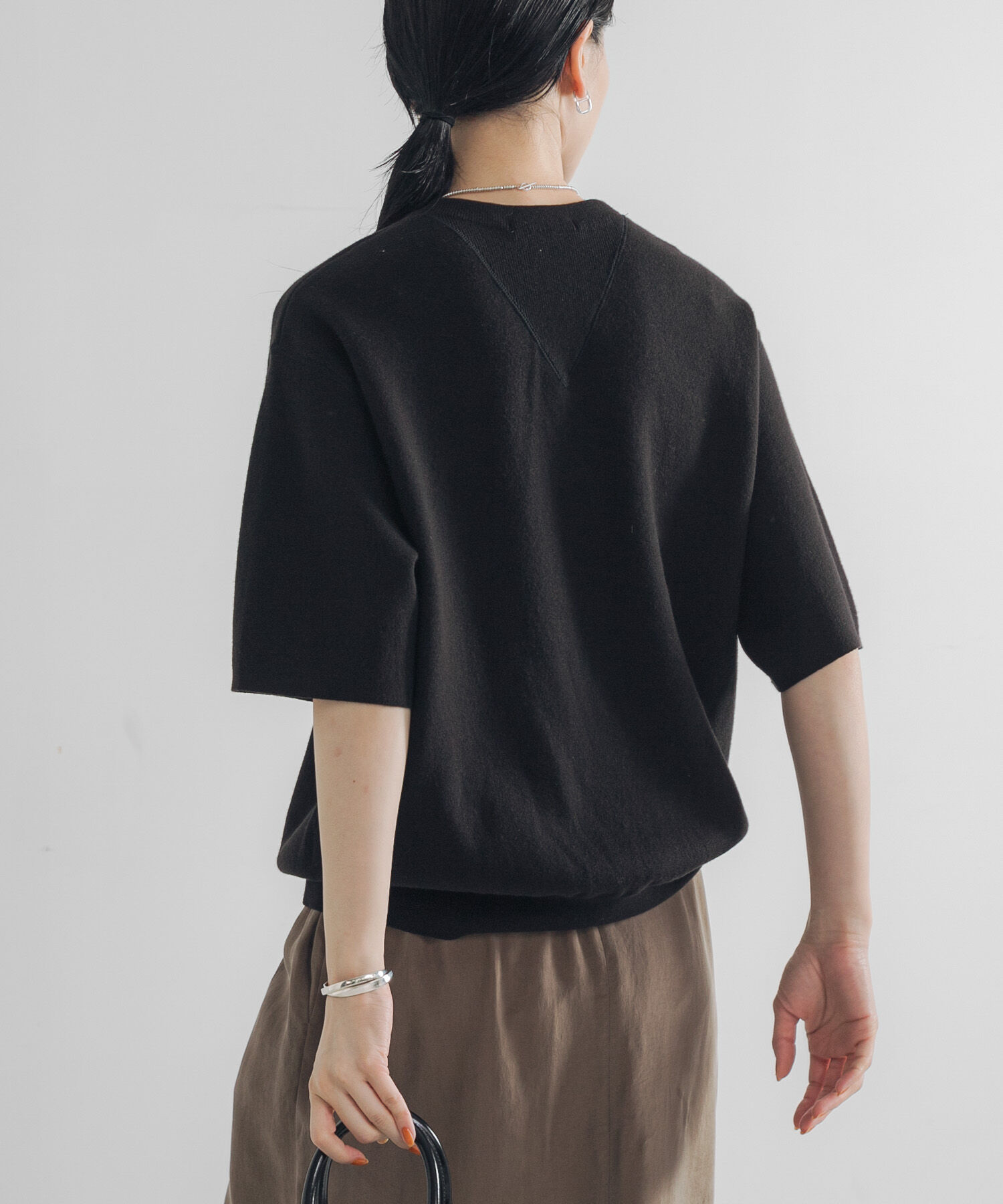 URBAN RESEARCH「コットンカシミヤハーフスリーブニット」|ニット・セーター|