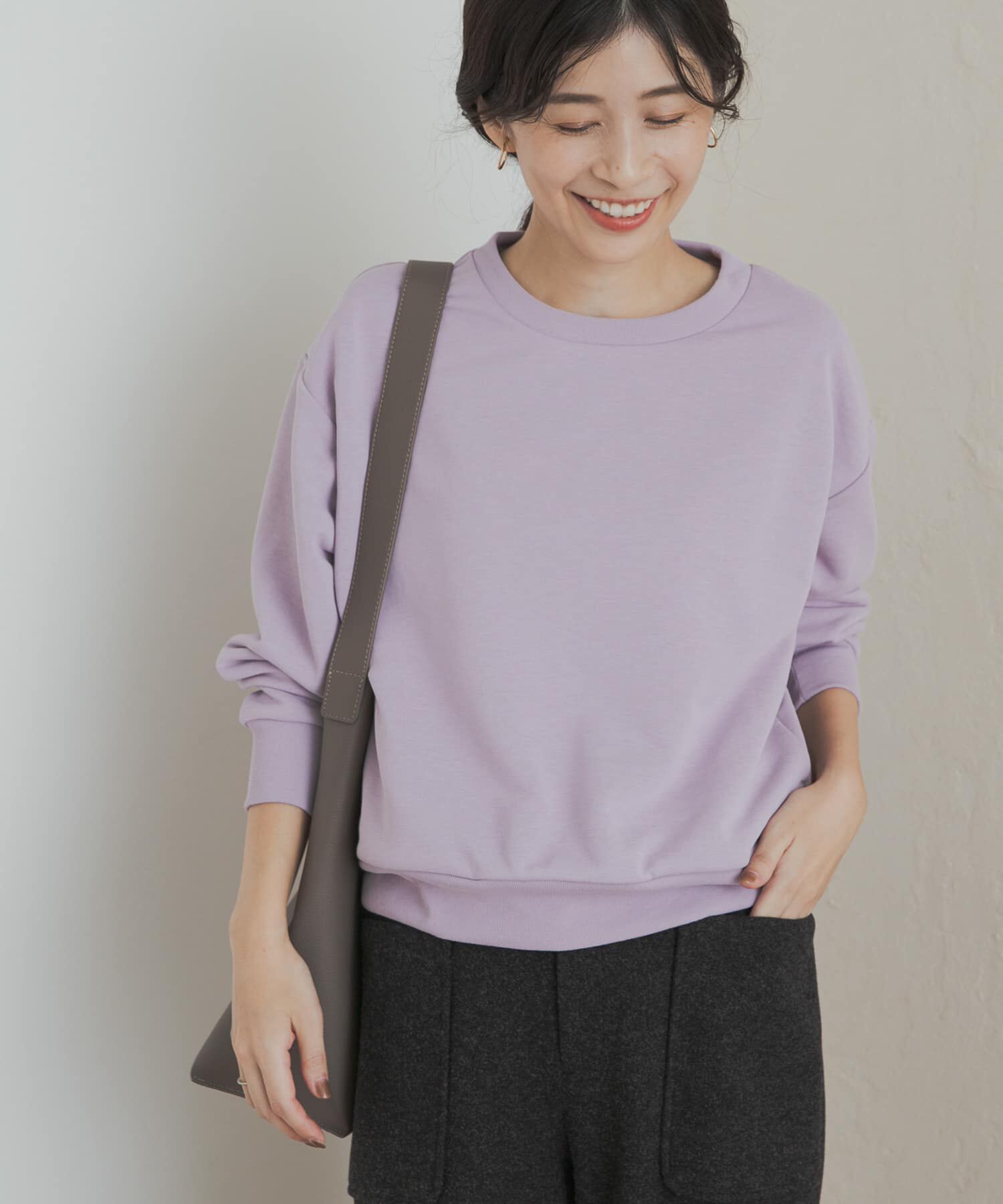 URBAN RESEARCH DOORS「速乾裏毛サイドポケットプルオーバー」|Tシャツ・カットソー|