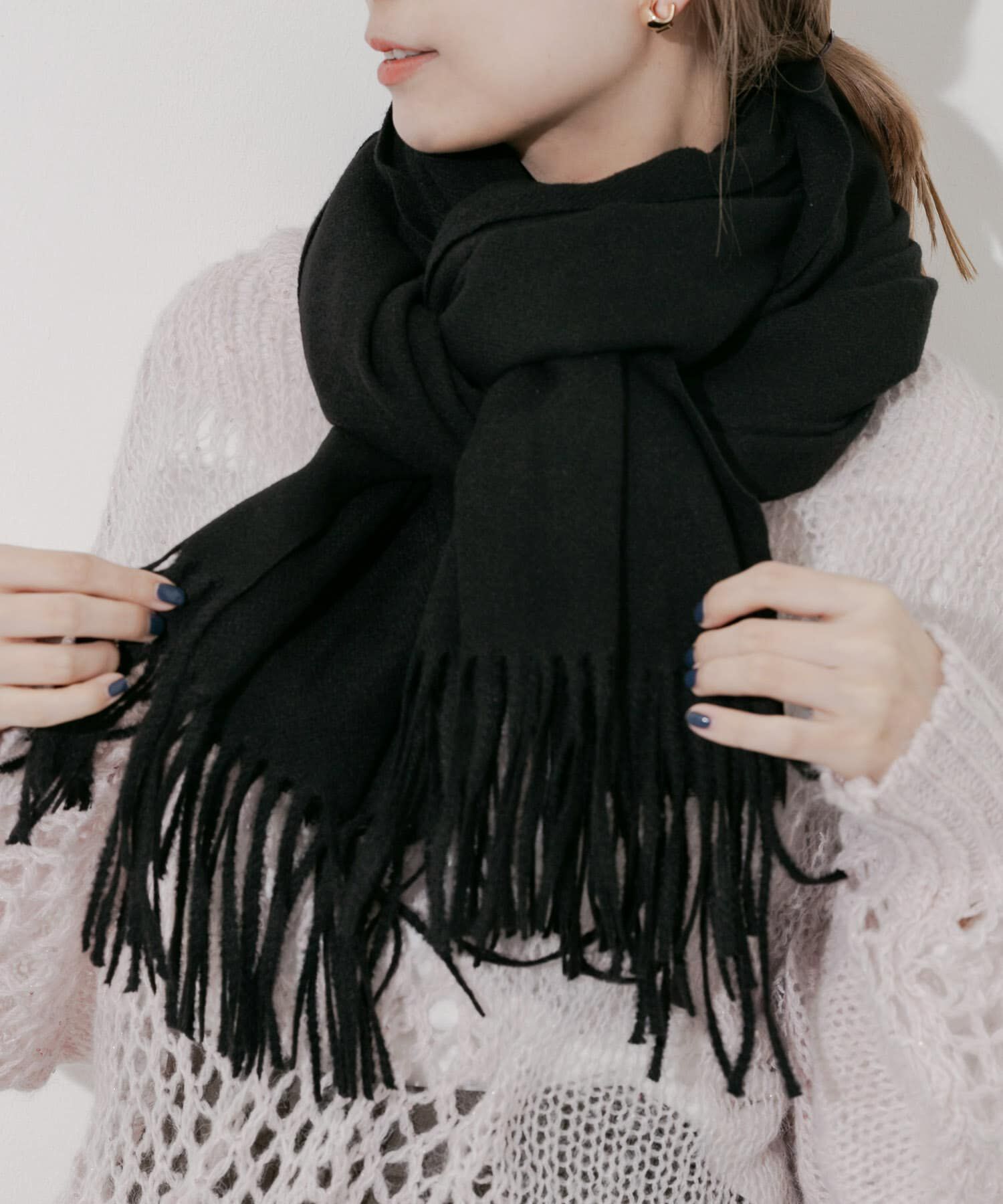 SMELLY「ムジシンプルマフラー」|マフラー|