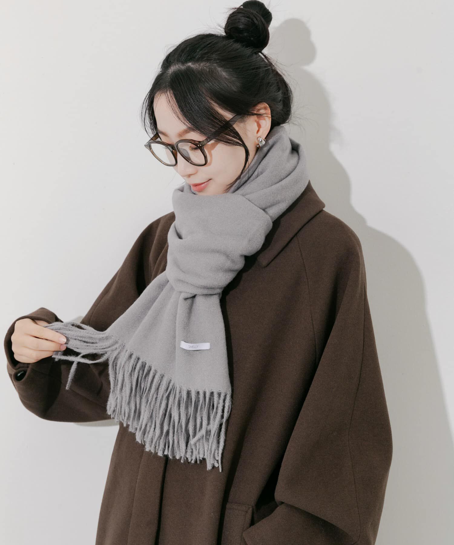 SMELLY「ムジシンプルマフラー」|マフラー|