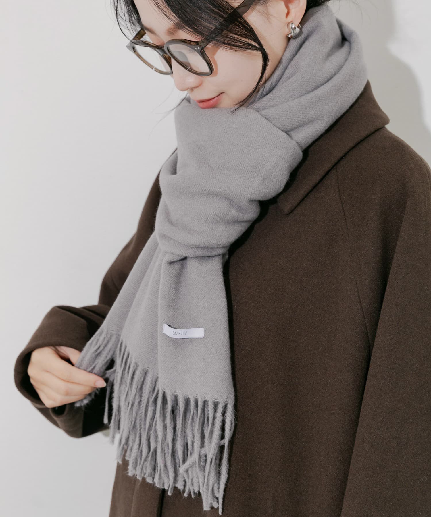 SMELLY「ムジシンプルマフラー」|マフラー|