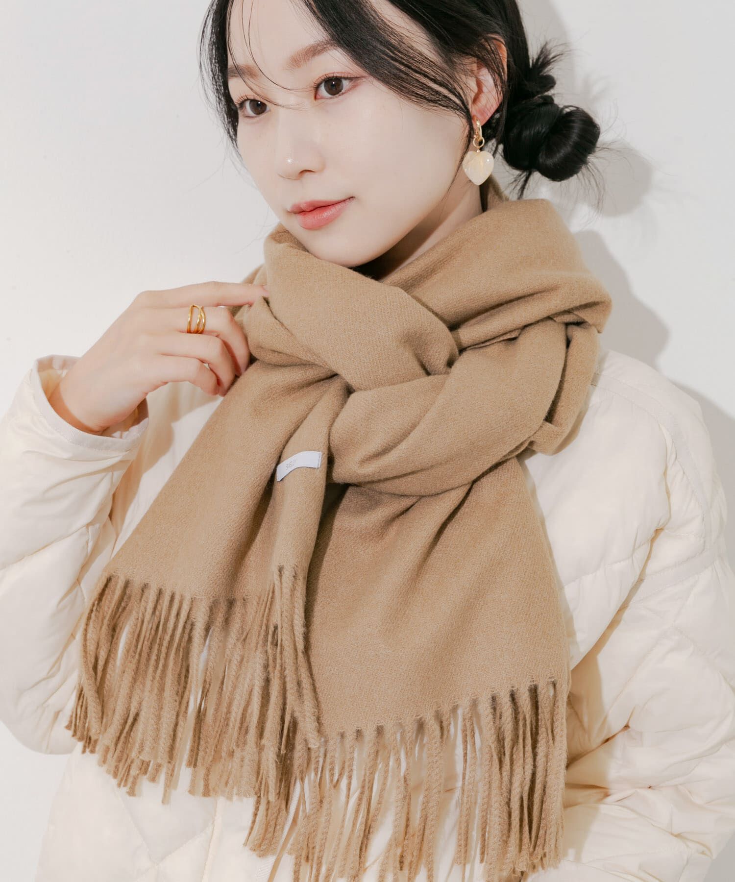 SMELLY「ムジシンプルマフラー」|マフラー|