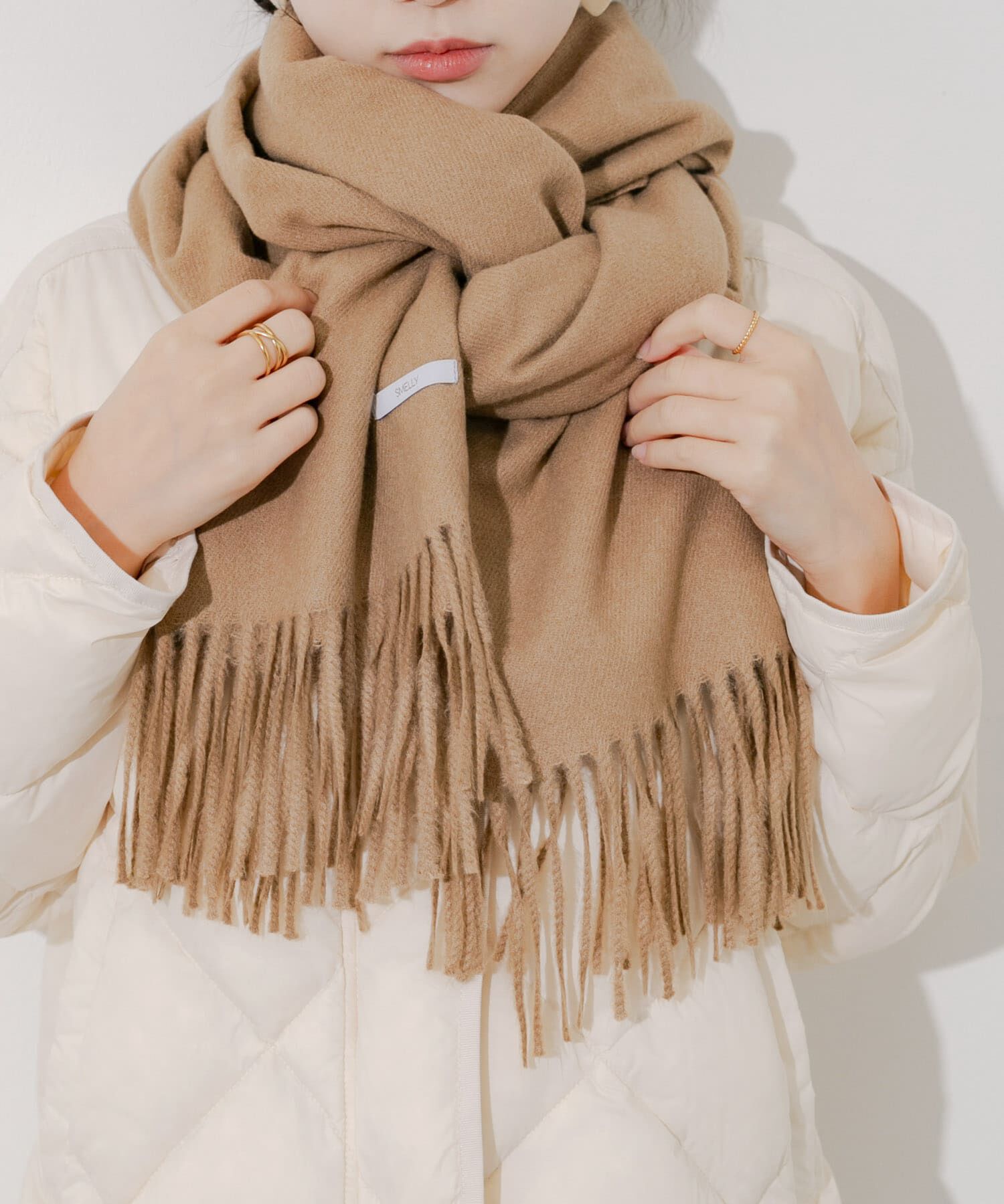 SMELLY「ムジシンプルマフラー」|マフラー|