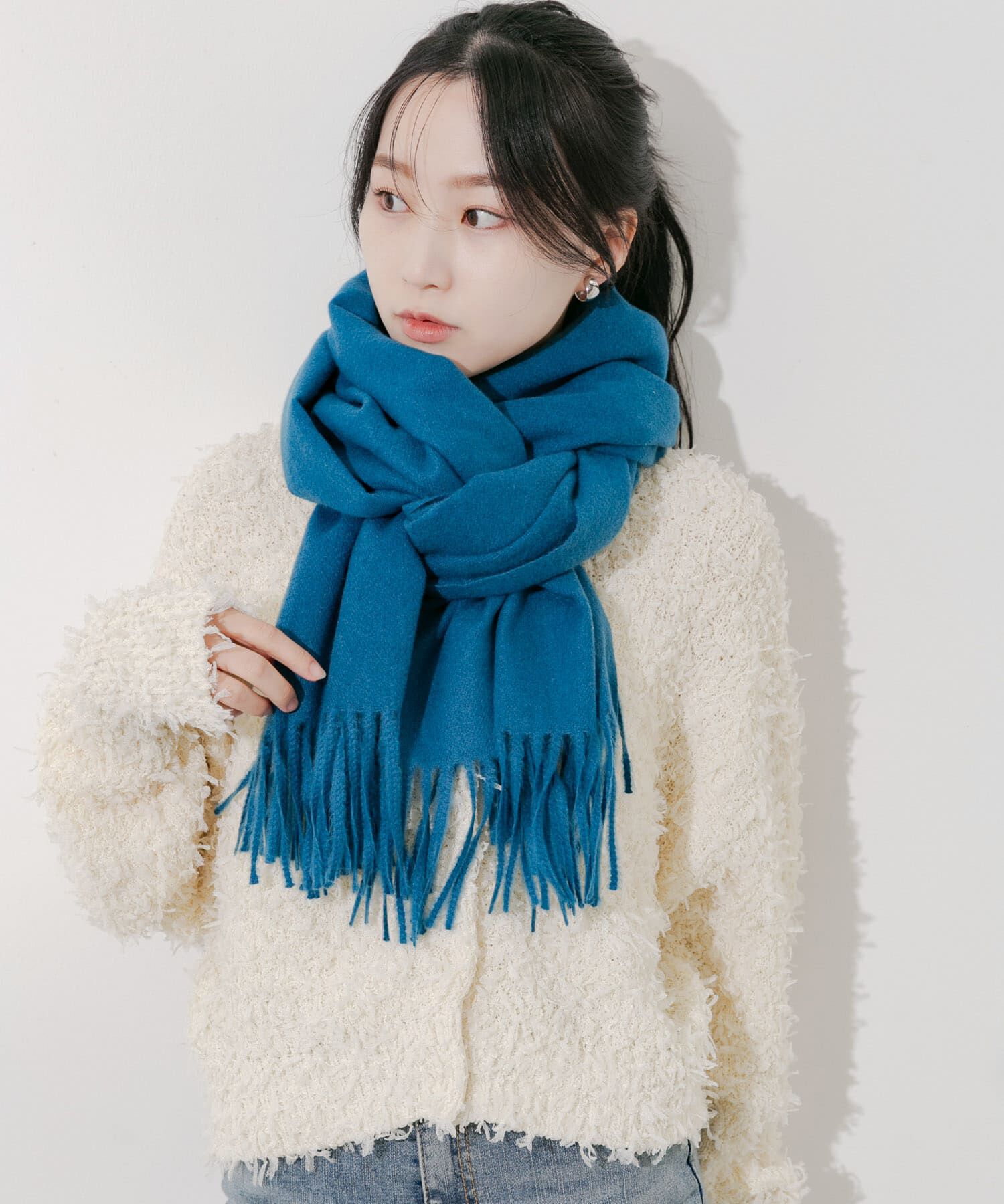 SMELLY「ムジシンプルマフラー」|マフラー|