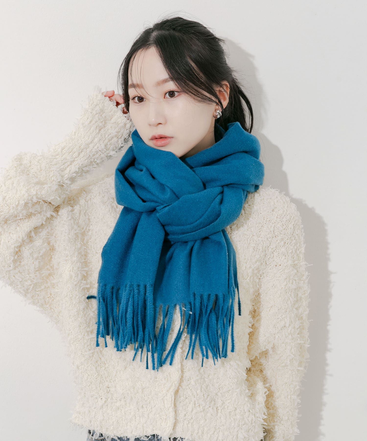 SMELLY「ムジシンプルマフラー」|マフラー|