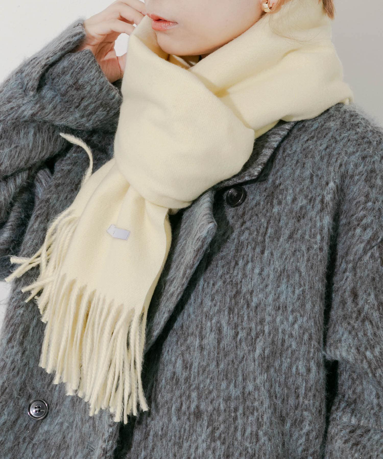 SMELLY「ムジシンプルマフラー」|マフラー|