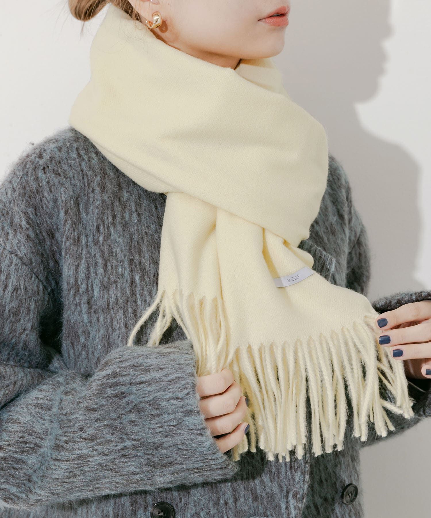 SMELLY「ムジシンプルマフラー」|マフラー|