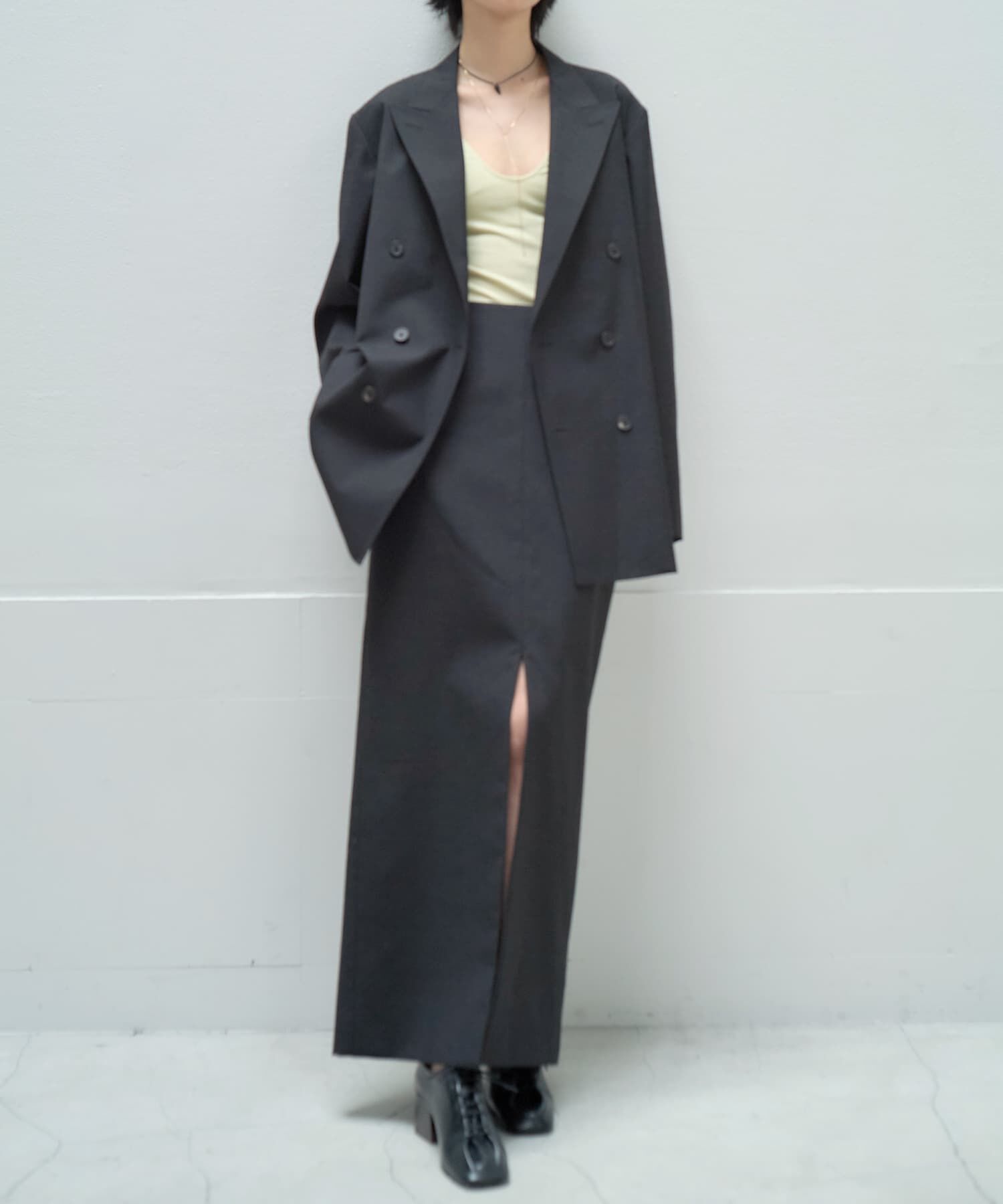 URBAN RESEARCH「new basic　BRADFORD WOOL SKIRT」|スカート|ブラック