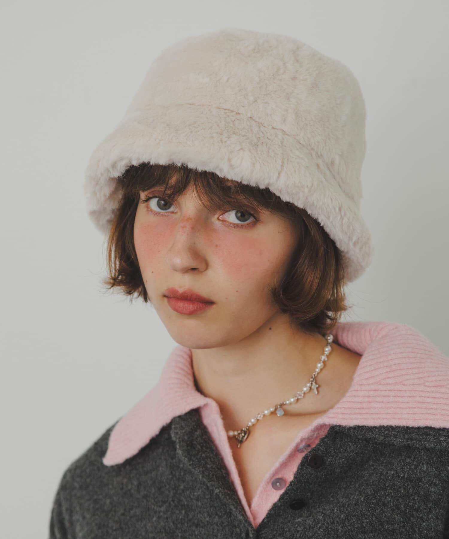 SMELLY「ファーバケットハット」|ハット|