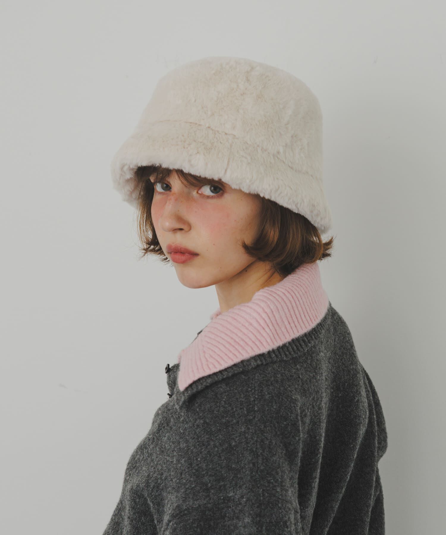 SMELLY「ファーバケットハット」|ハット|