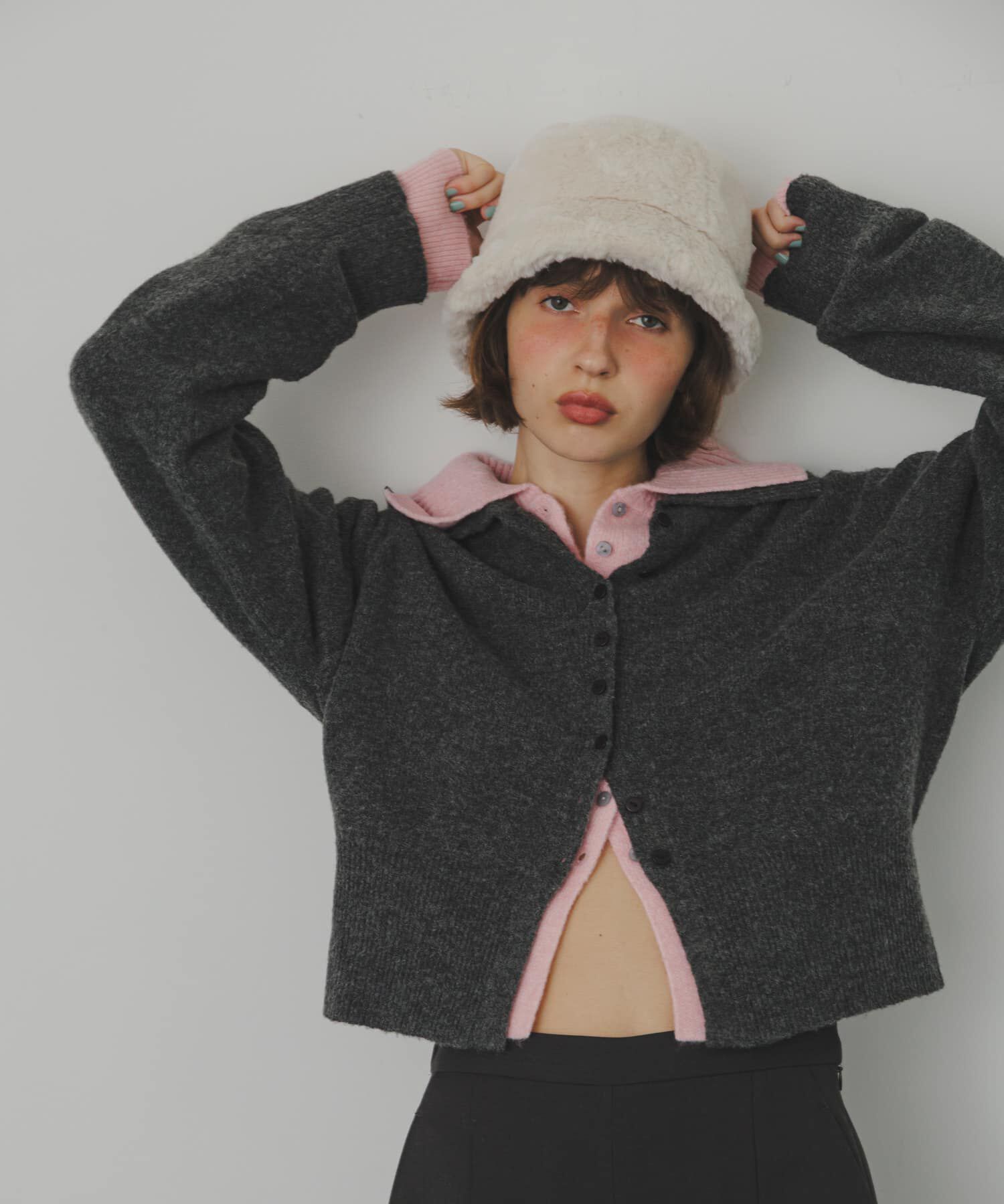 SMELLY「ファーバケットハット」|ハット|