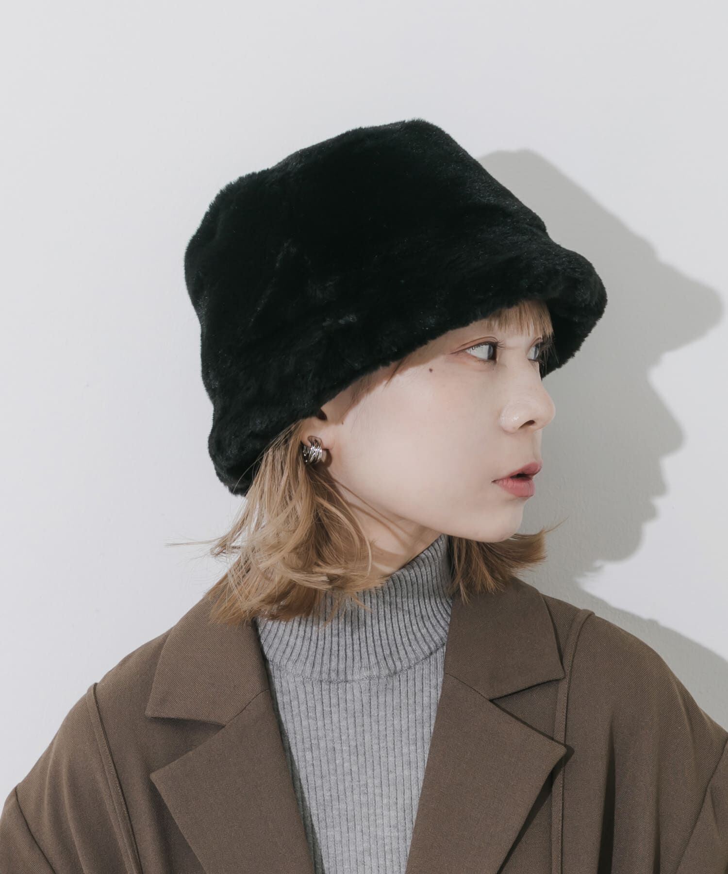 SMELLY「ファーバケットハット」|ハット|