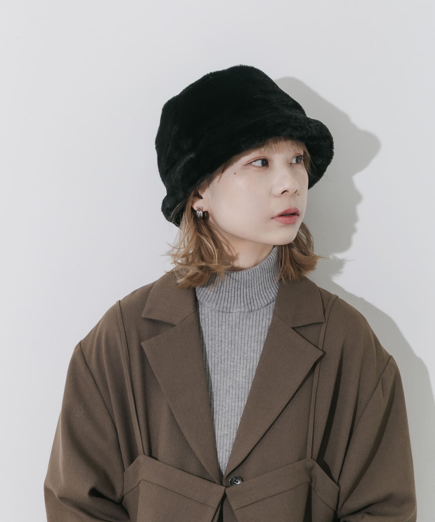 SMELLY「ファーバケットハット」|ハット|