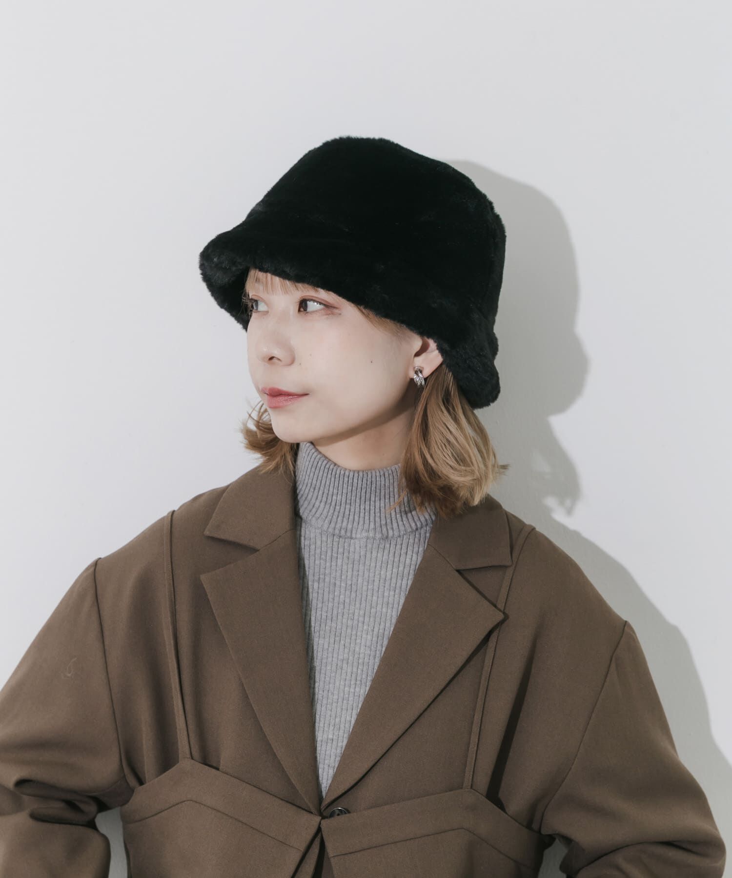 SMELLY「ファーバケットハット」|ハット|