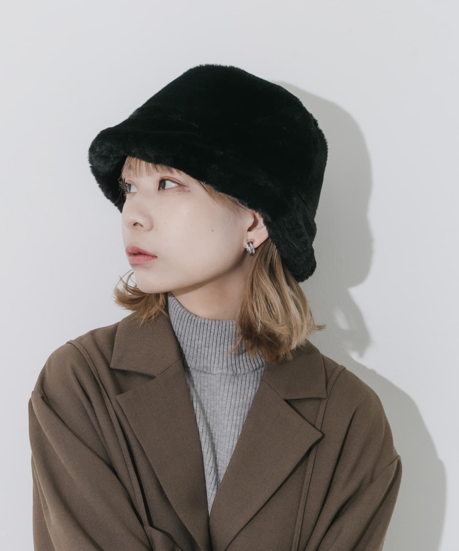 SMELLY「ファーバケットハット」|ハット|