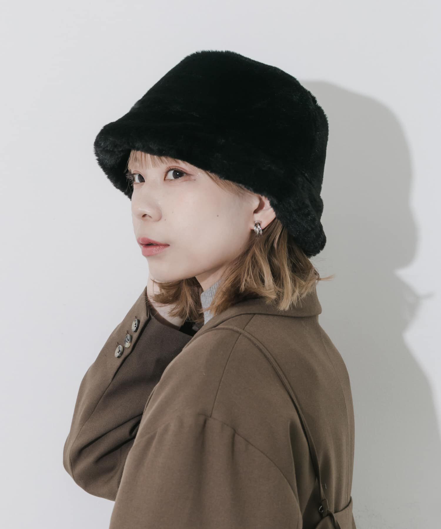 SMELLY「ファーバケットハット」|ハット|