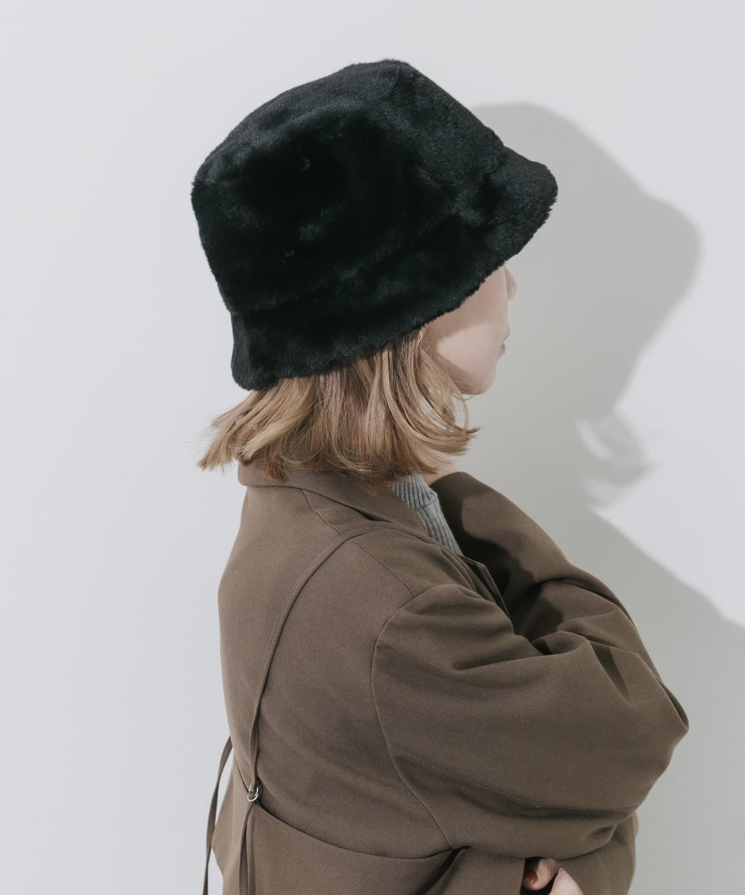 SMELLY「ファーバケットハット」|ハット|