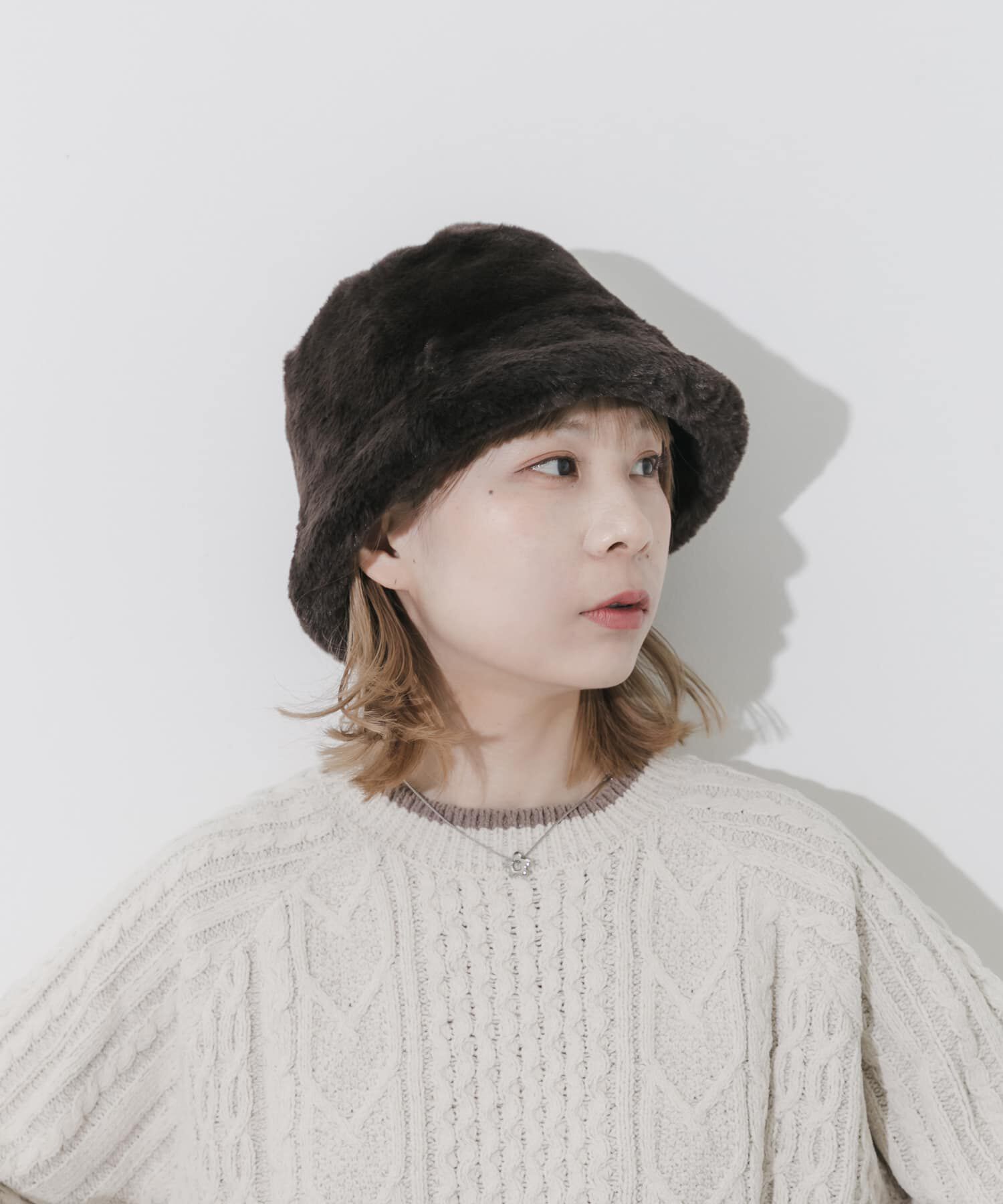 SMELLY「ファーバケットハット」|ハット|