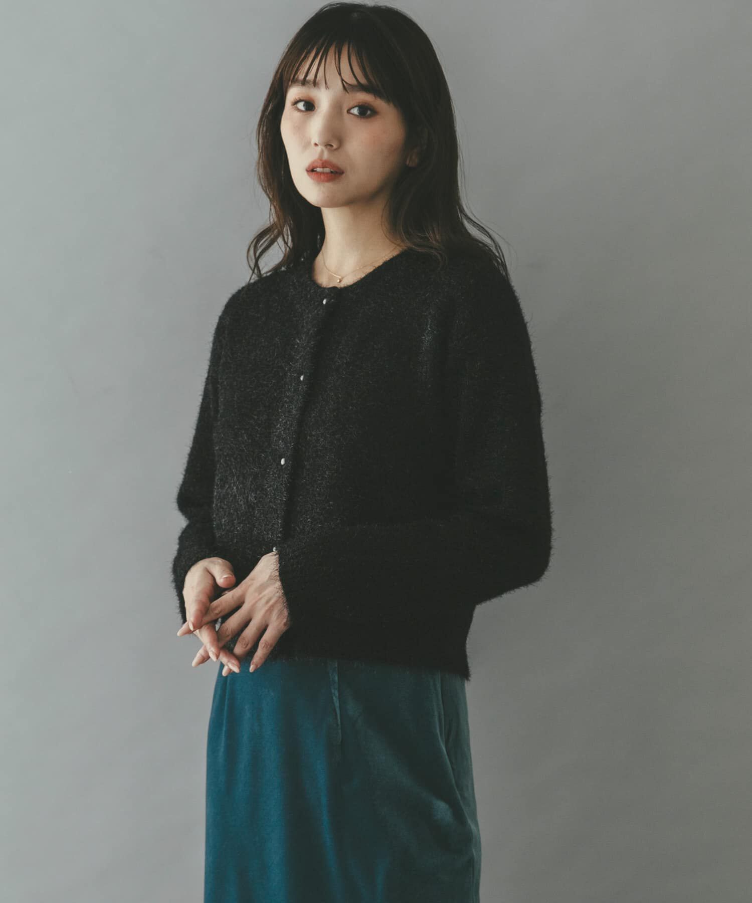 URBAN RESEARCH ROSSO「ラメシャギーカーディガン」|カーディガン|