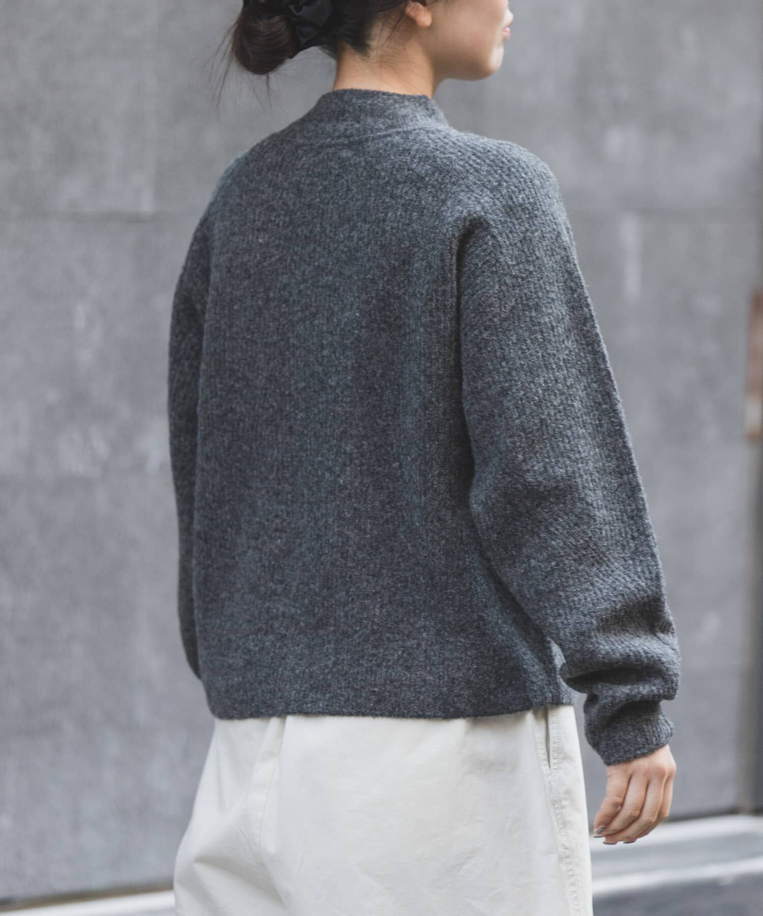 URBAN RESEARCH DOORS「FORK&SPOON　畦編みハイネックニット」|ニット・セーター|