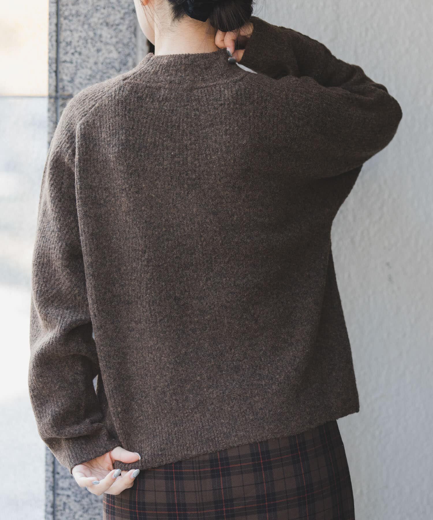 URBAN RESEARCH DOORS「FORK&SPOON　畦編みハイネックニット」|ニット・セーター|