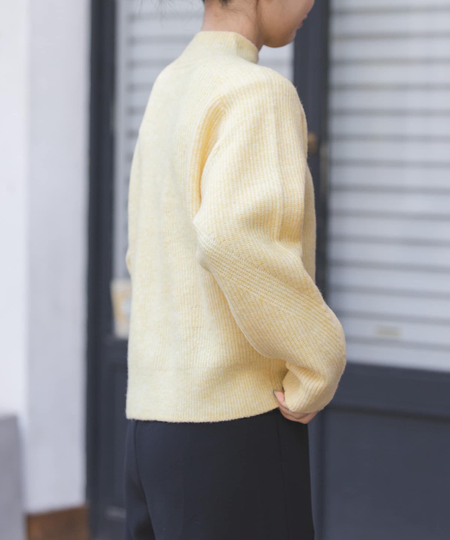 URBAN RESEARCH DOORS「FORK&SPOON　畦編みハイネックニット」|ニット・セーター|