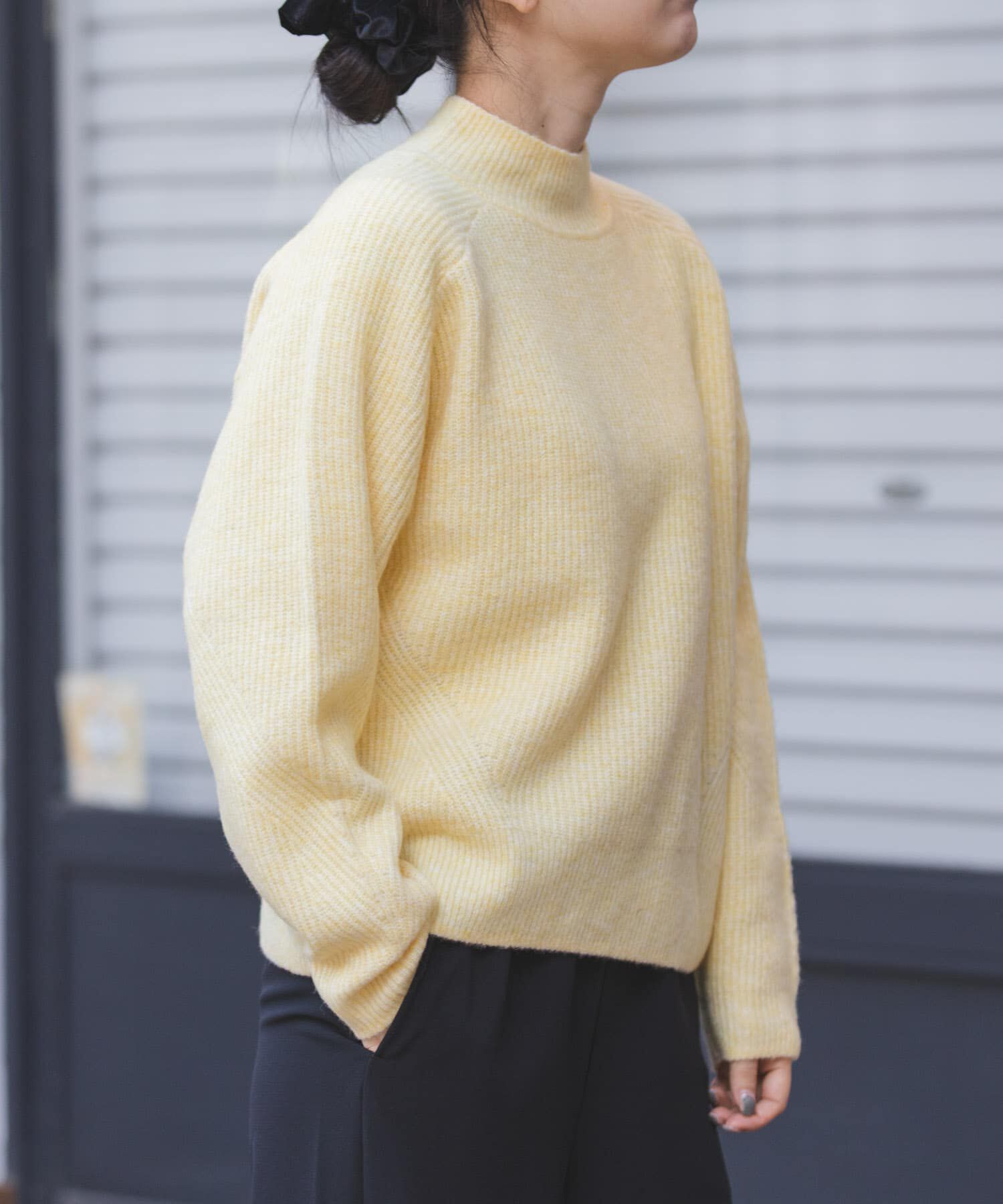 URBAN RESEARCH DOORS「FORK&SPOON　畦編みハイネックニット」|ニット・セーター|