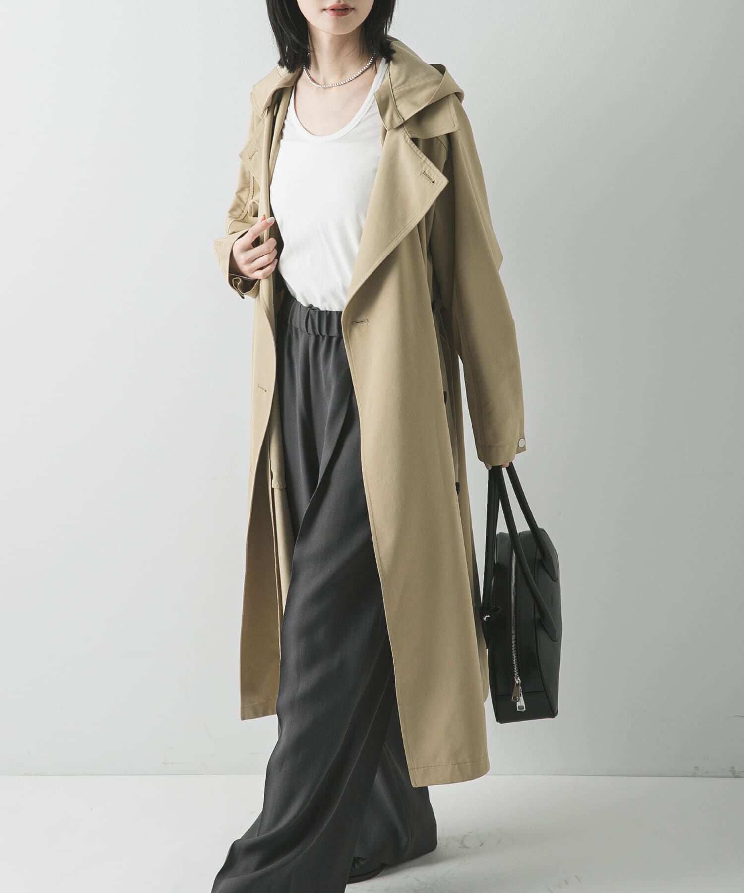 URBAN RESEARCH「フーディー2WAYトレンチコート」|トレンチコート|