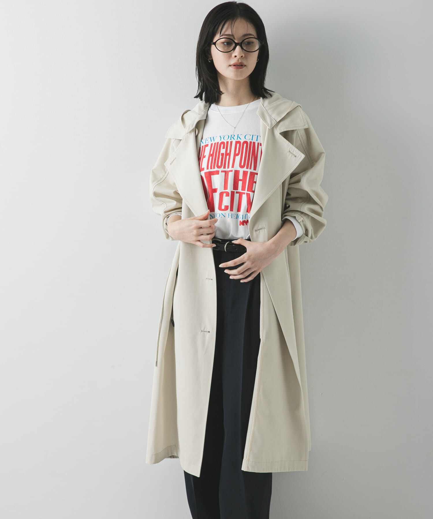 URBAN RESEARCH「フーディー2WAYトレンチコート」|トレンチコート|