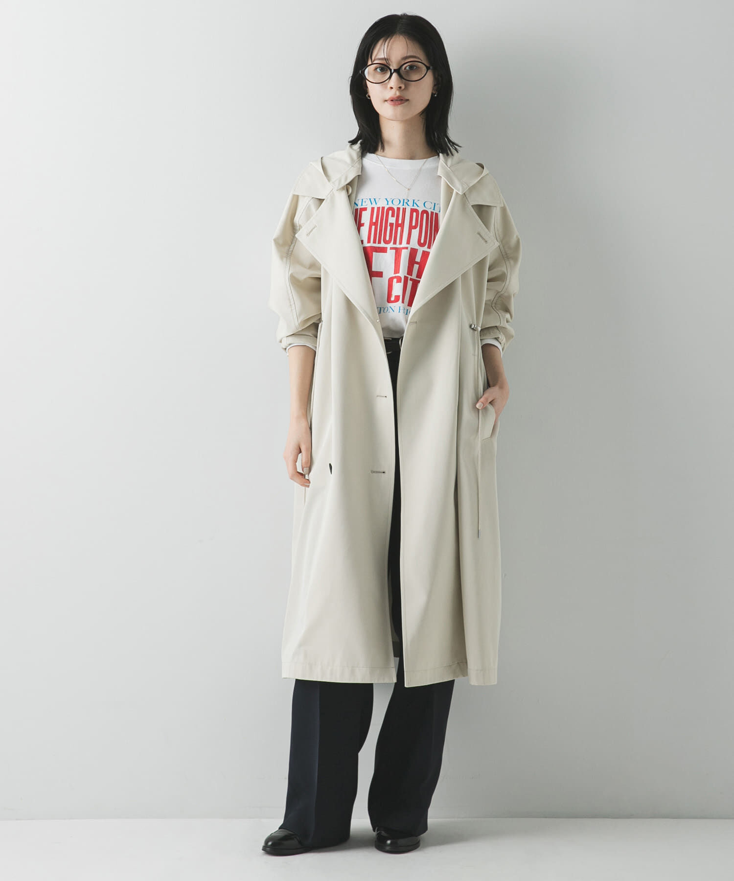 URBAN RESEARCH「フーディー2WAYトレンチコート」|トレンチコート|