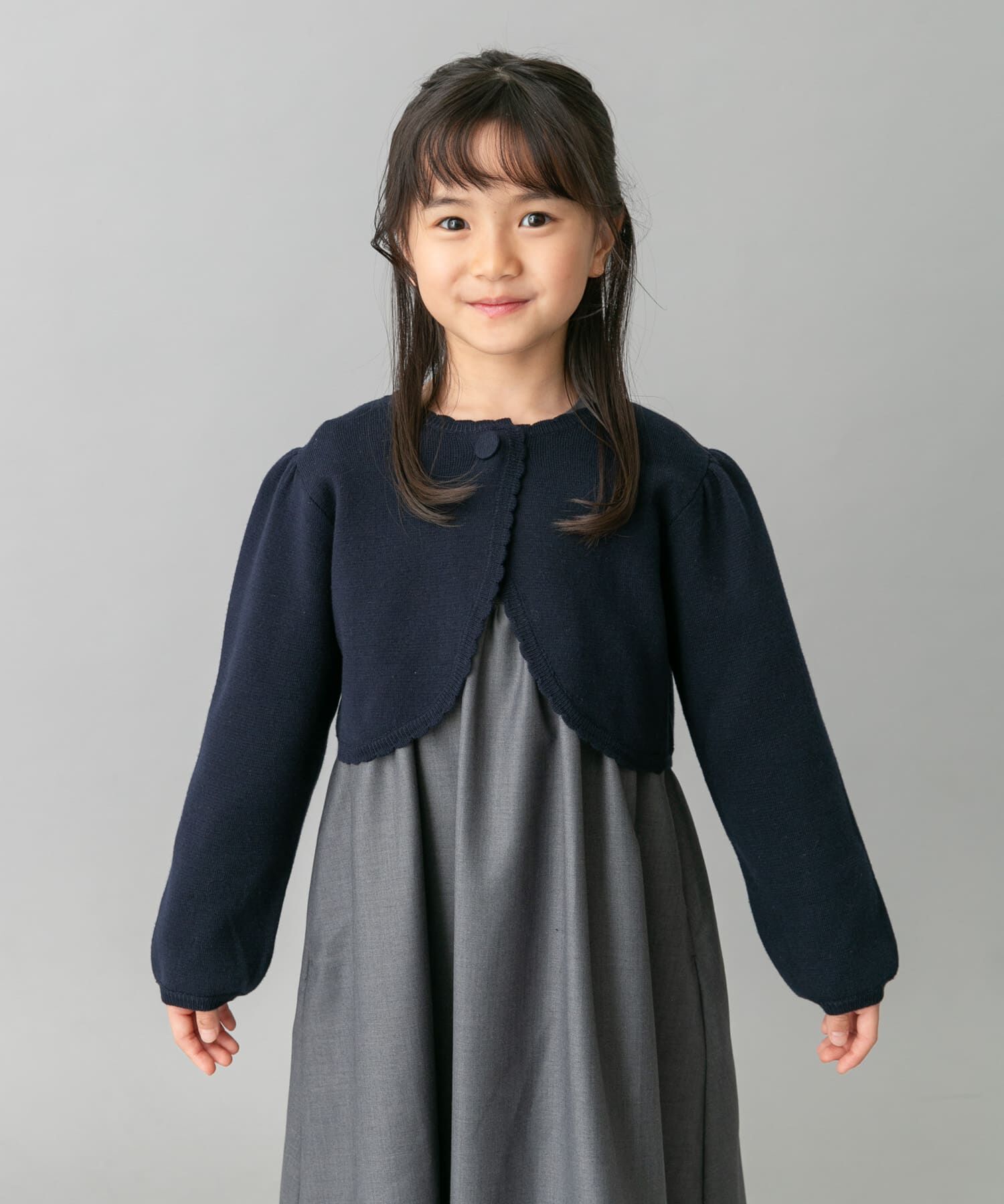 URBAN RESEARCH DOORS「ニットボレロカーディガン(KIDS)」|ニット・セーター|ネイビー