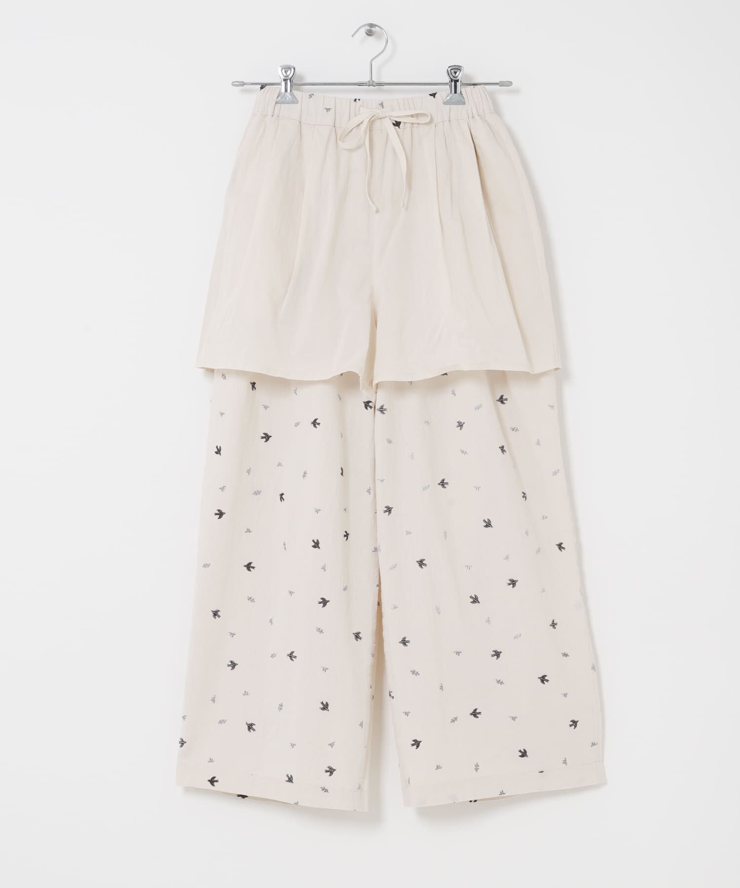 かぐれ「ツバメ刺繍イージーパンツ」|その他|