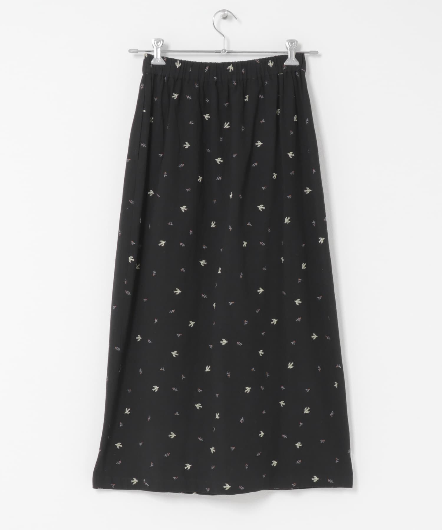 かぐれ「ツバメ刺繍ラップスカート」|スカート|