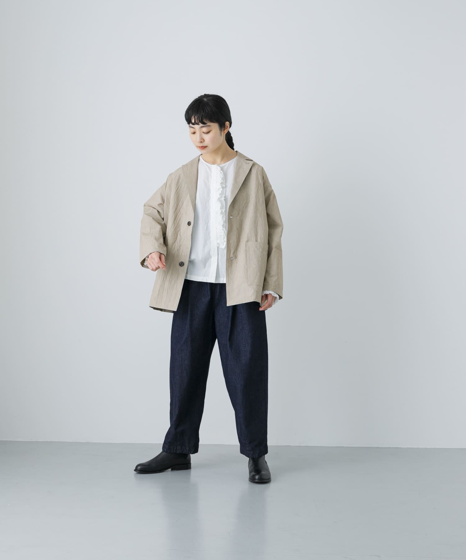 かぐれ「『ユニセックス』コットンテーラードジャケット」|その他|