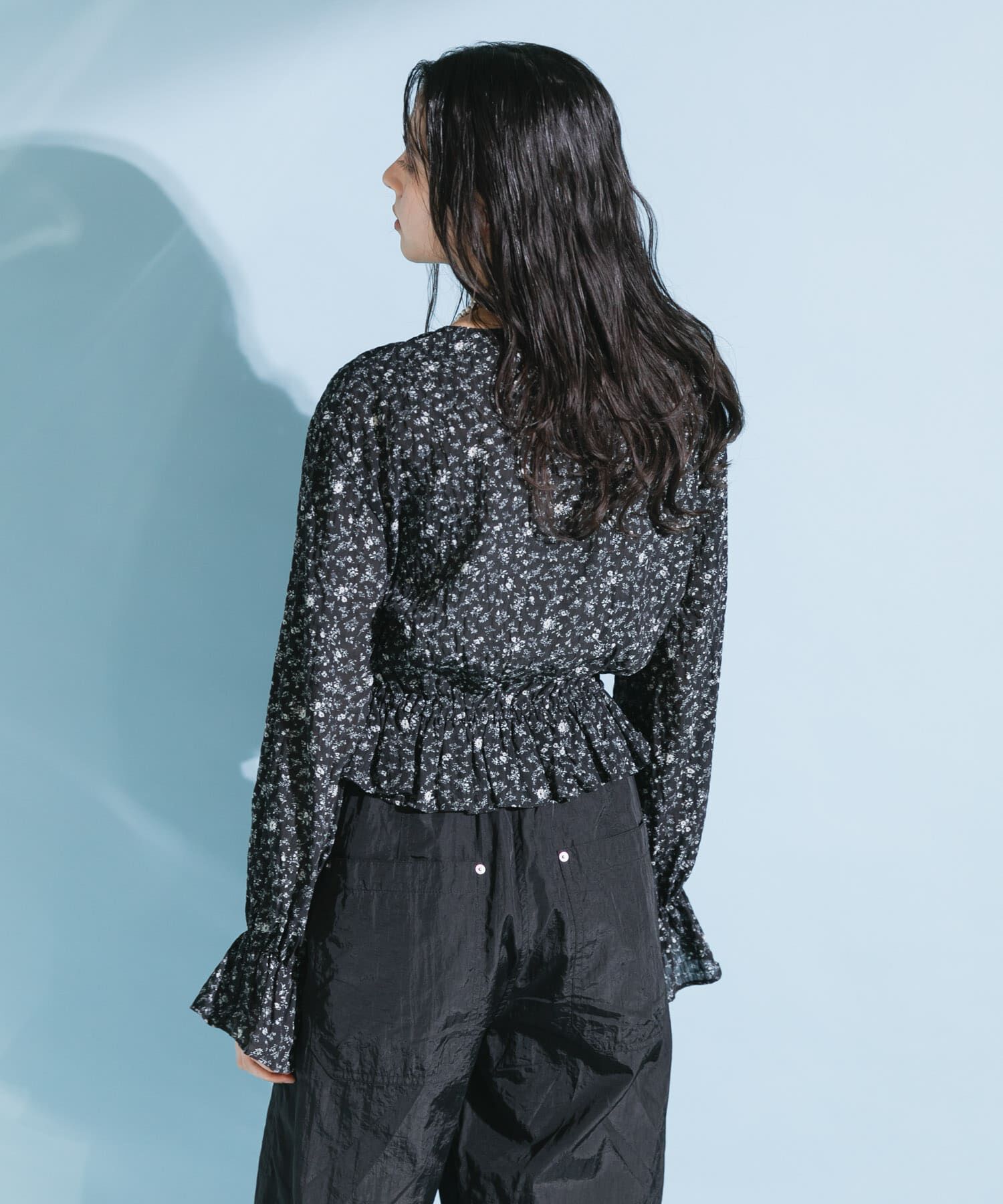  「フラワープリントビスチェブラウス」|シャツ・ブラウス|